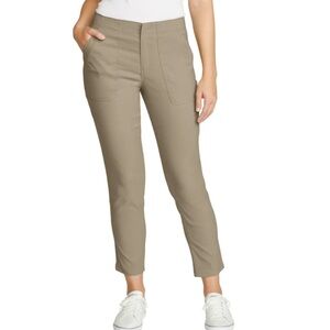 NWOT Eddie Bauer Horizon Straight Ankle Pants-Khaki